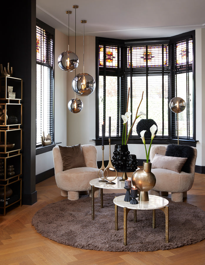 Hanglamp Medina - Smoke Glas- Ø30cm