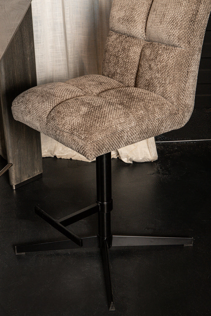 Milan bar chair adjustable stone