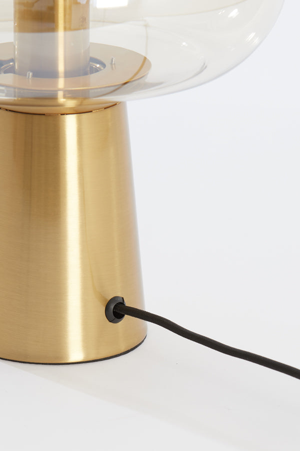 Tafellamp Misty - Amber/Goud - 30x30x46cm