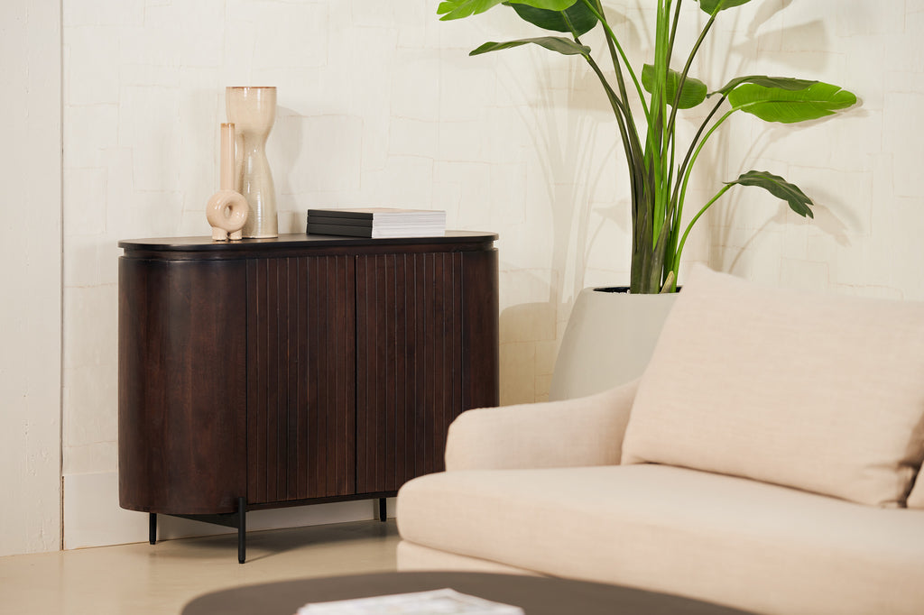 Mokka Dressoir Donkerbruin 115cm