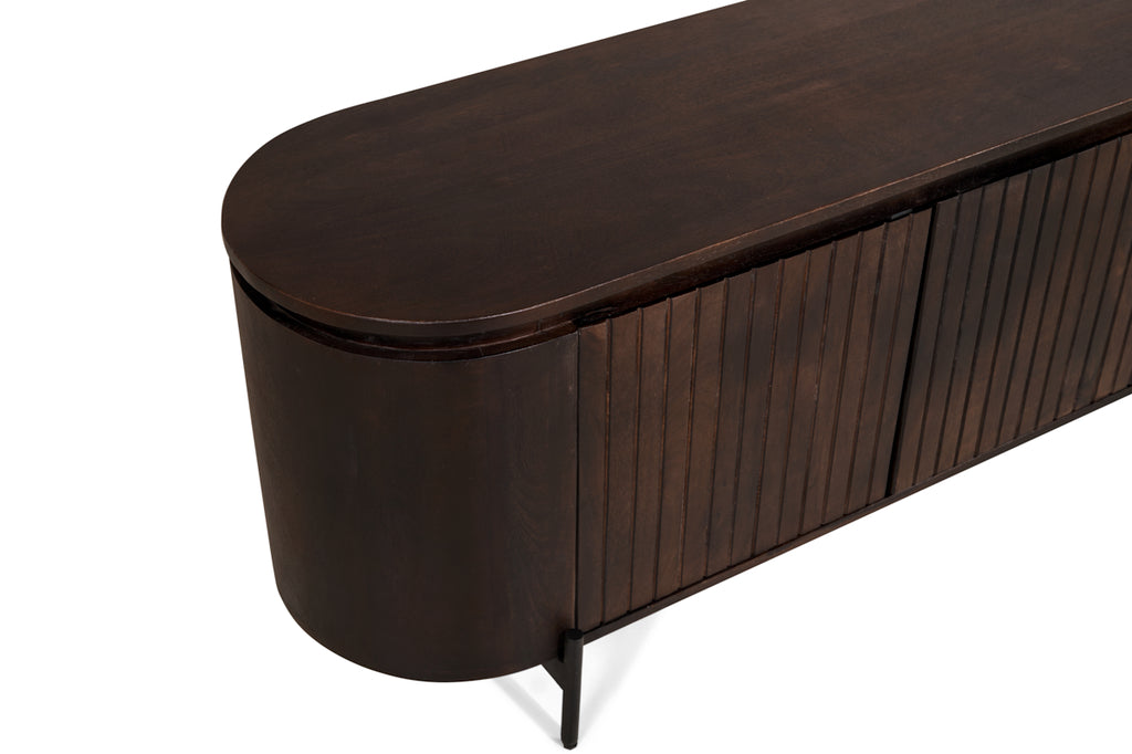 Mokka TV-Meubel Donkerbruin 210cm