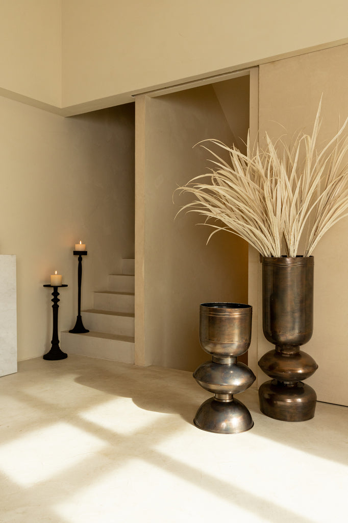 Nizze Copper big iron pot shaped round S