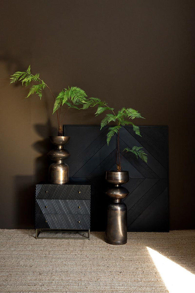 Nizze Copper big iron pot shaped round S