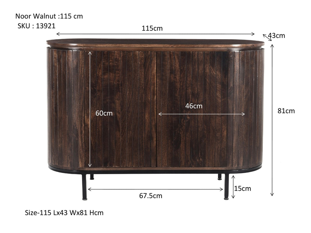 Noor Walnut 115 cm