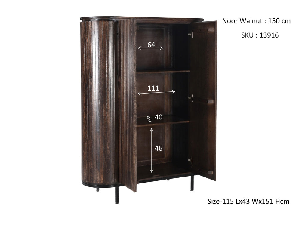 Noor Walnut 150 cm
