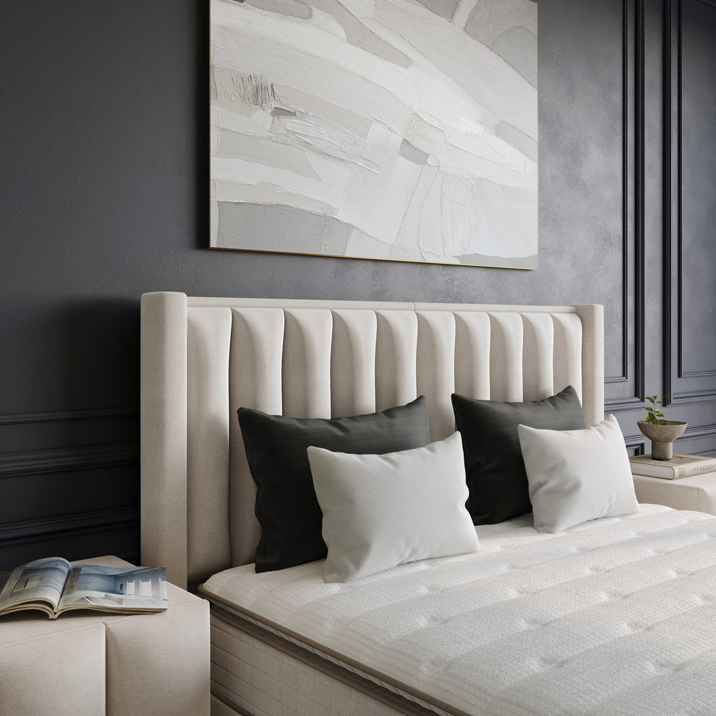 Opbergboxspring Blackpearl Beige 180x200