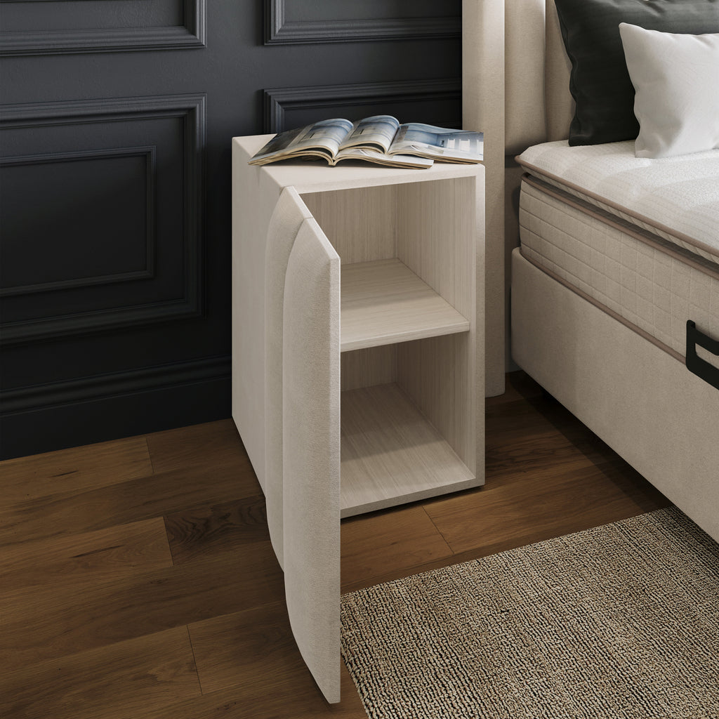 Opbergboxspring Blackpearl Beige 180x200