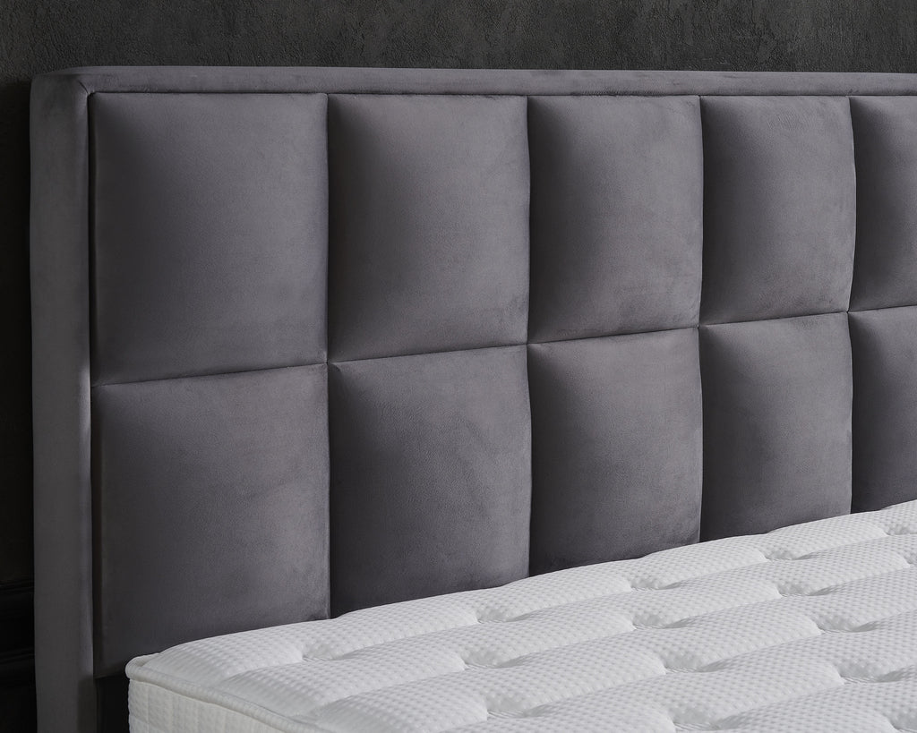 Opbergboxspring Miami Velvet Antraciet 180x200