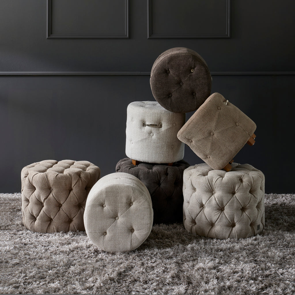 Opera Footstool Anitque White