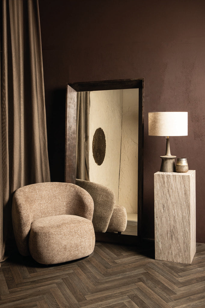 Raai Natural marble pedestal rectangle