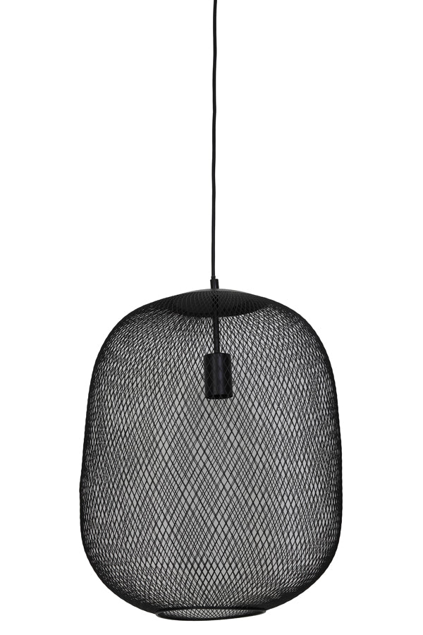 Hanglamp Reilley in zwart 40 cm