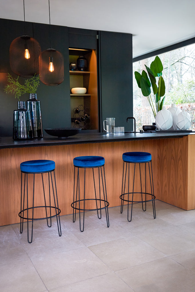 Hanglamp Reilley in zwart 40 cm