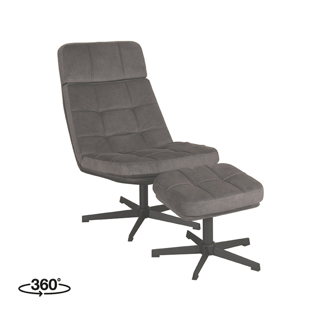 Relaxfauteuil Alvar + Ottomane