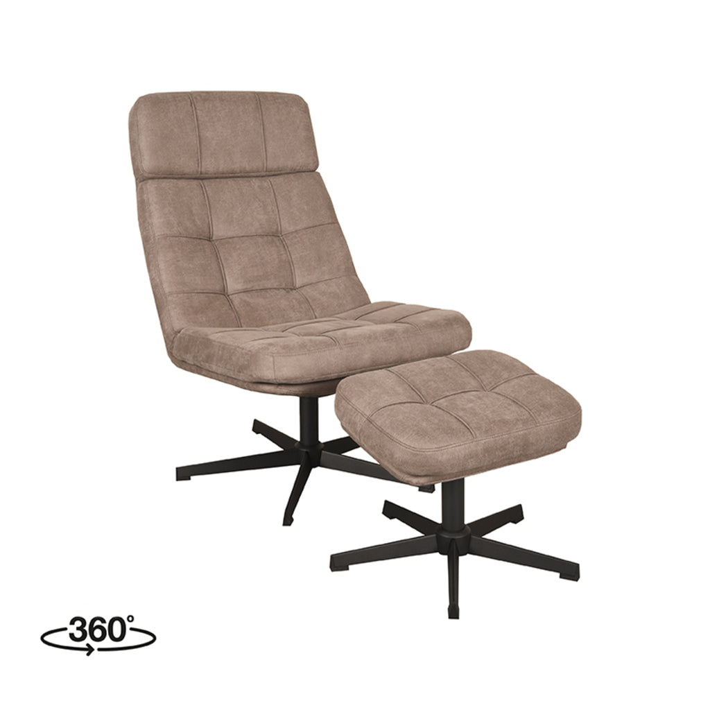 Relaxfauteuil Alvar + Ottomane