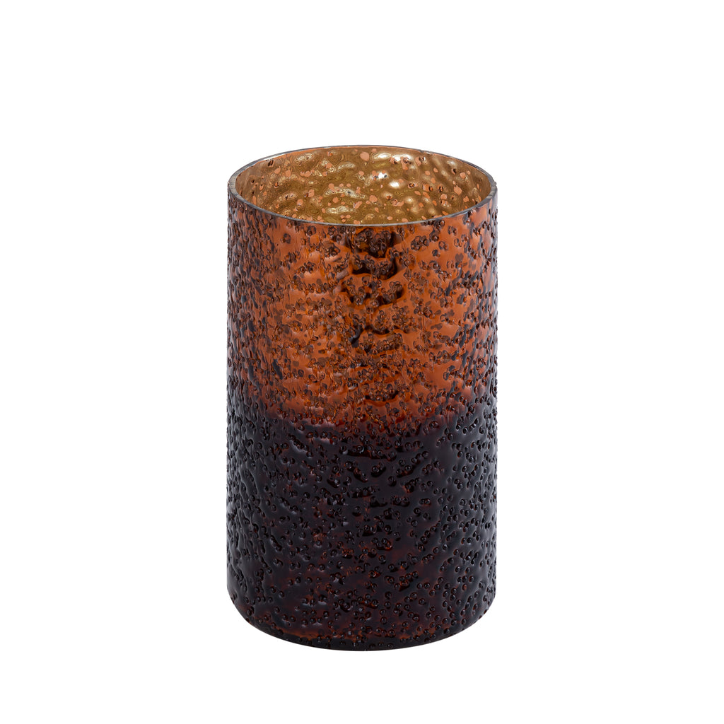 Saida Brown glass stormlight beaded dark bottom M