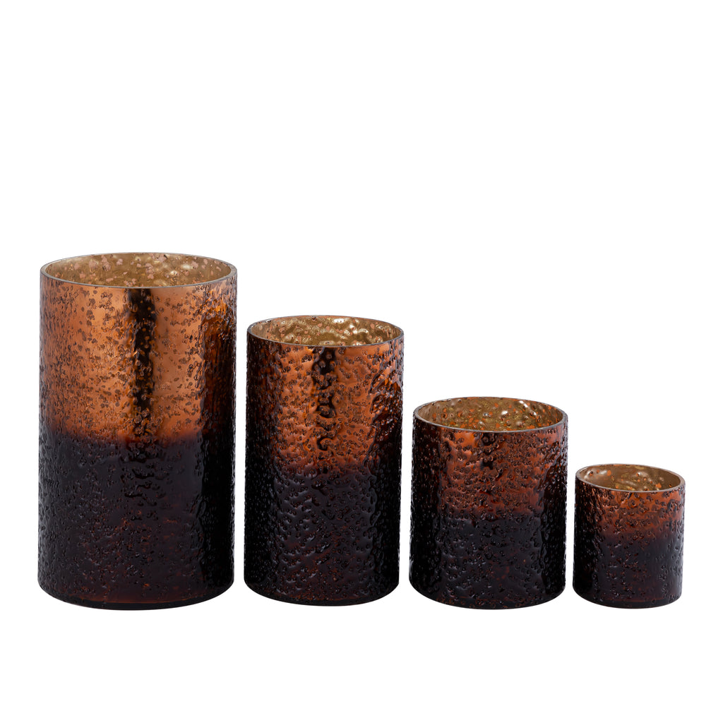 Saida Brown glass stormlight beaded dark bottom M