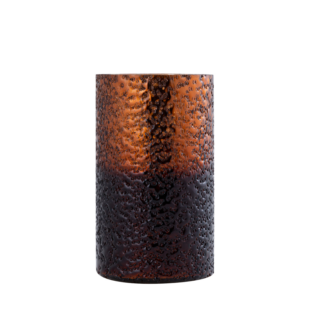 Saida Brown glass stormlight beaded dark bottom M