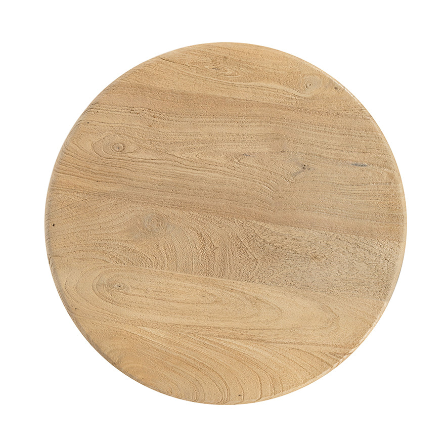 Salontafel Ø80, H40, Groovy Natural