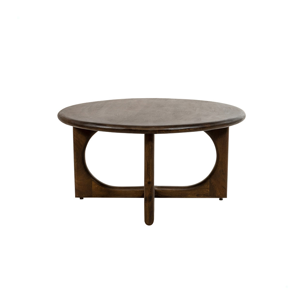 Salontafel Ø80, H40, Mango Walnut
