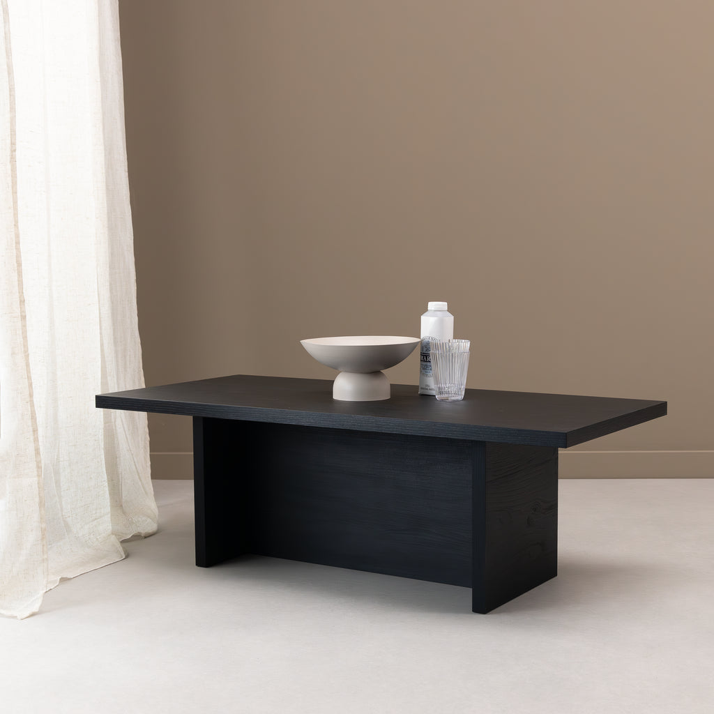 Salontafel Palmer 110 x 50cm, kleur zwart eiken