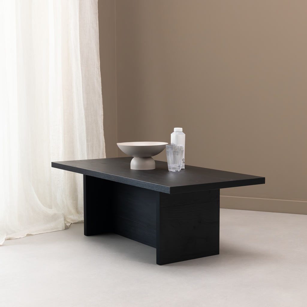 Salontafel Palmer 110 x 50cm, kleur zwart eiken