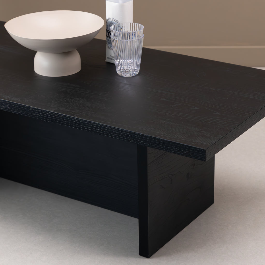 Salontafel Palmer 110 x 50cm, kleur zwart eiken