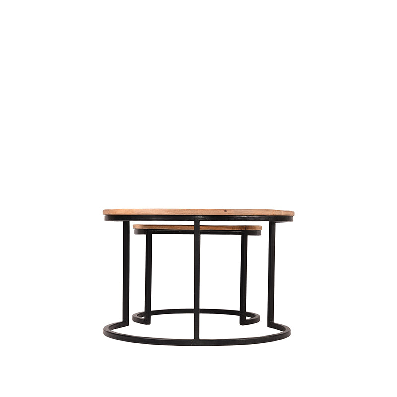 Salontafel Set Double - Rough - Mangohout