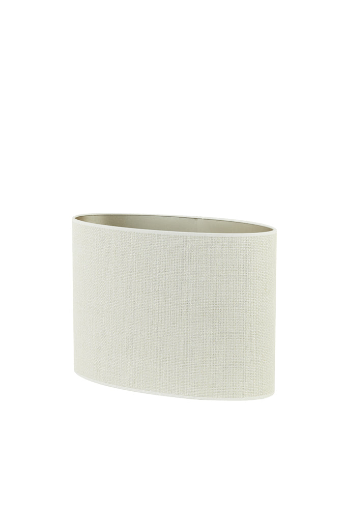 Saverna Lampenkap Ovaal - wit - 30x15x25 cm
