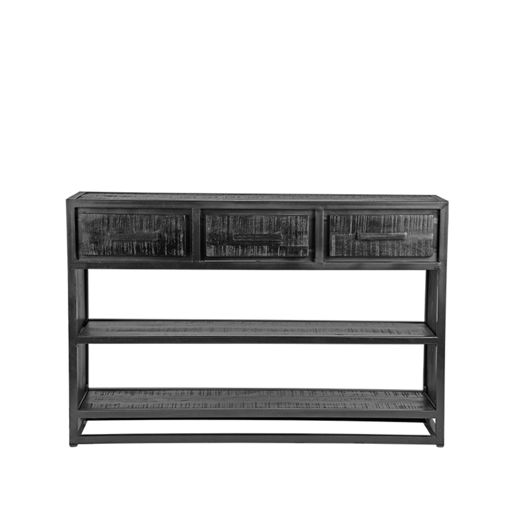 Sidetable Chili - Zwart - Mangohout