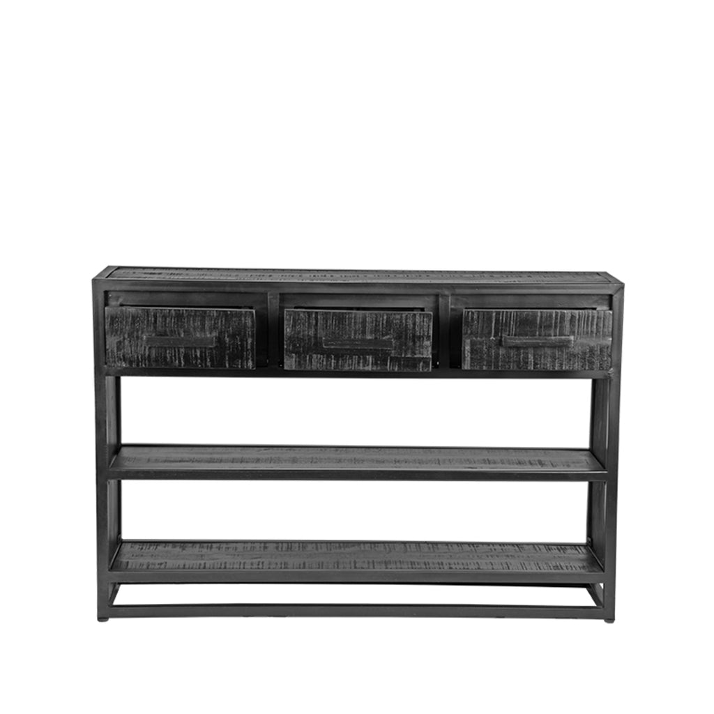 Sidetable Chili - Zwart - Mangohout