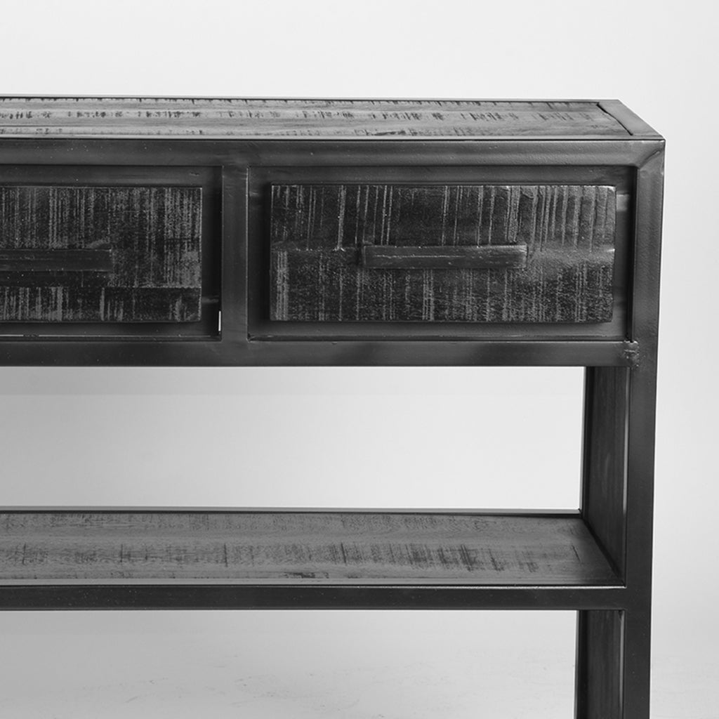 Sidetable Chili - Zwart - Mangohout