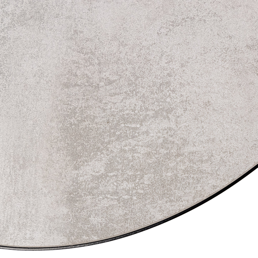 Ovale eettafel 'Mees' 210 x 100cm, kleur zwart / beton