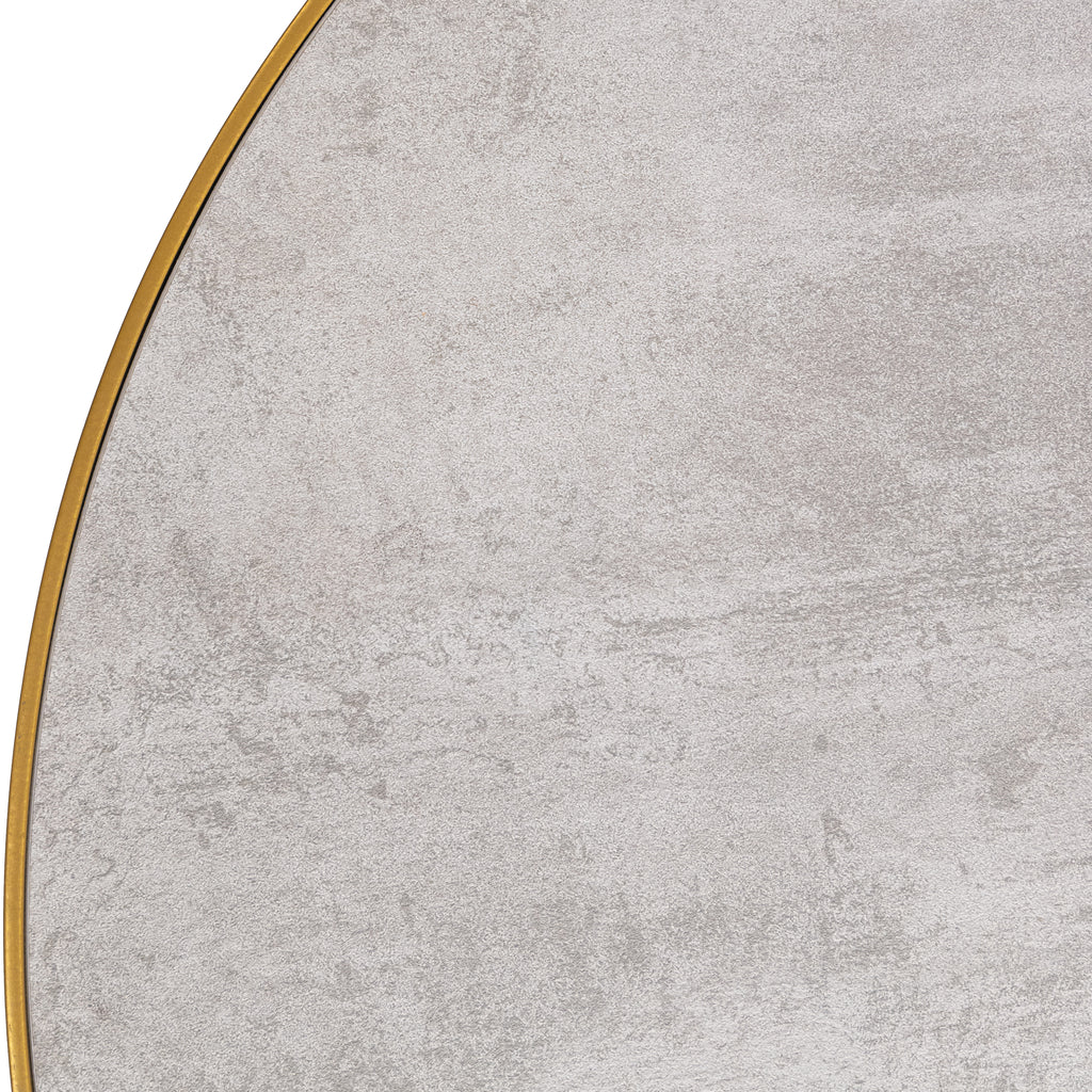 Salontafelset 'Saar' rond 80 en 60cm, kleur goud / beton