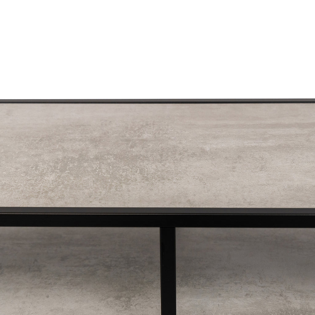 Console Teun 150 cm, kleur zwart / beton