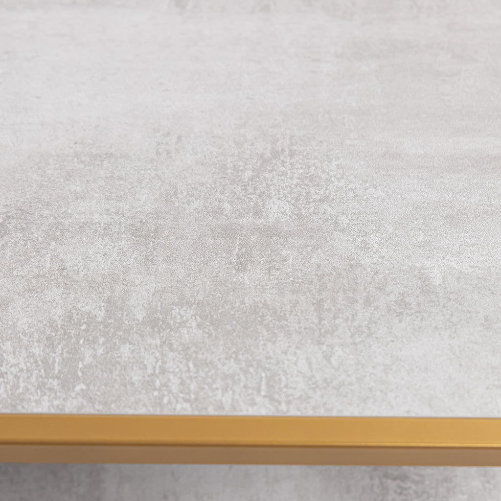 Tv-meubel Luuk 150cm, kleur goud / beton