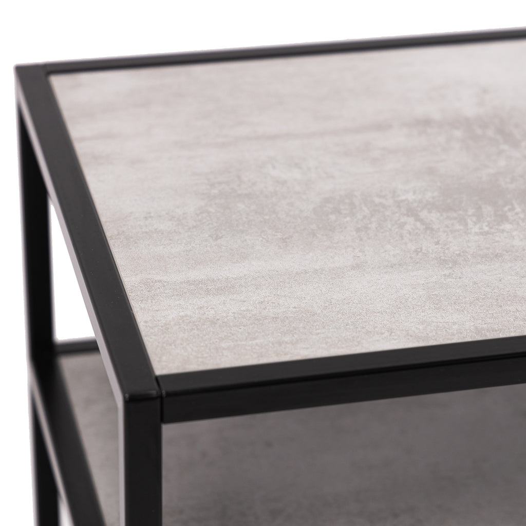 Tv-meubel Luuk 200cm, kleur zwart / beton