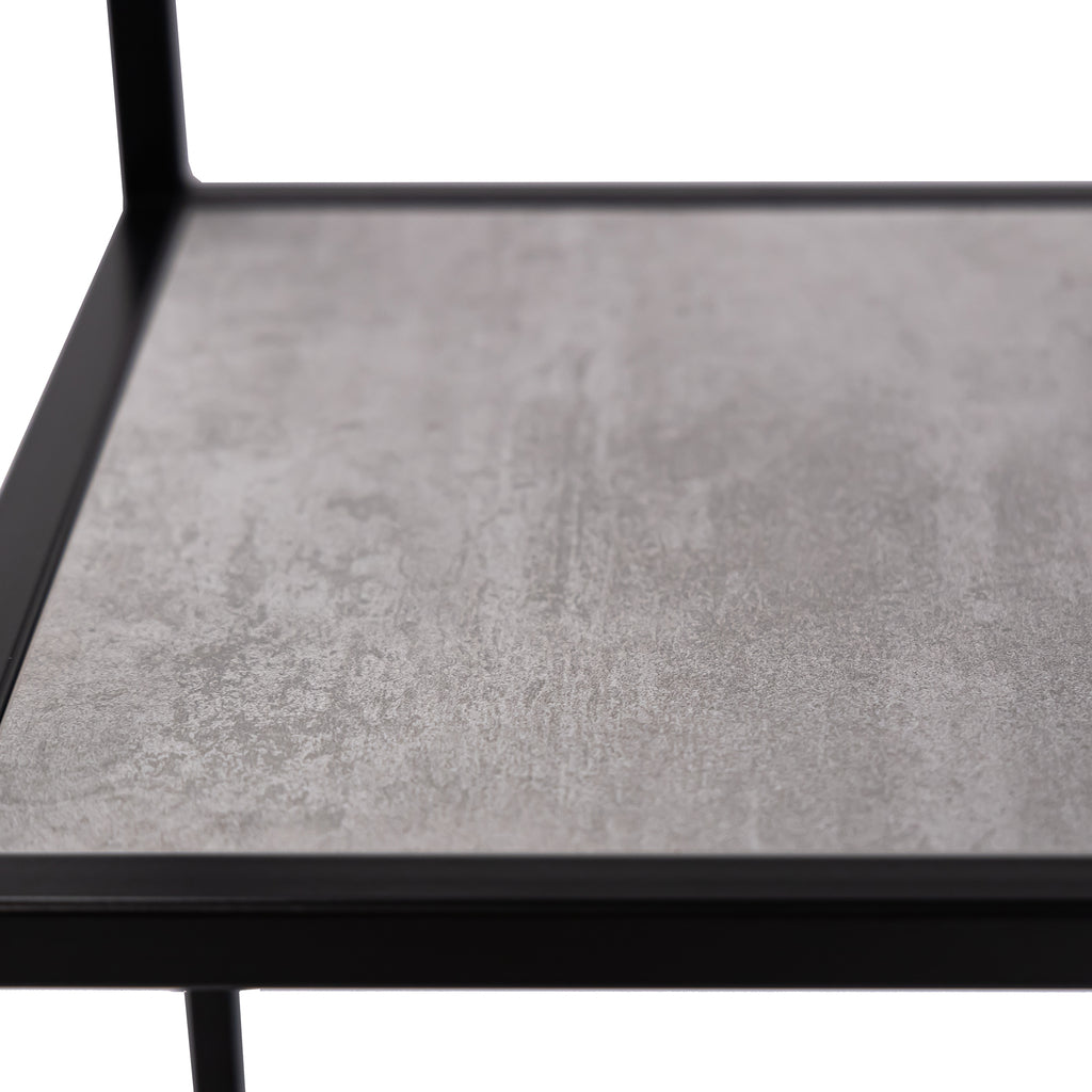 Vakkenkast 'Guus' 120 x 200cm, kleur zwart / beton