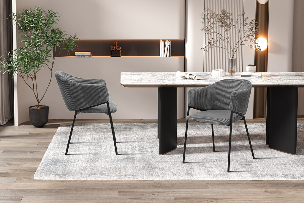 Hugo Corduroy Donkergrijs