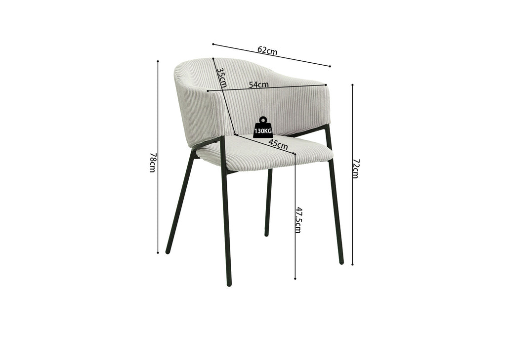 Hugo Corduroy Lichtgrijs