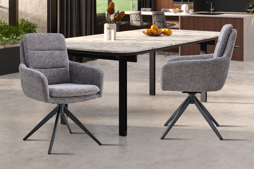 Lisold Draaibaar Stof Raven 13 Donkergrijs