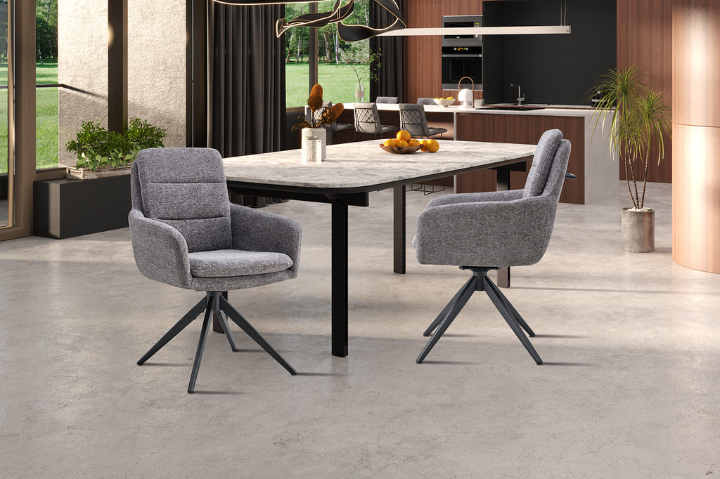 Lisold Draaibaar Stof Raven 13 Donkergrijs