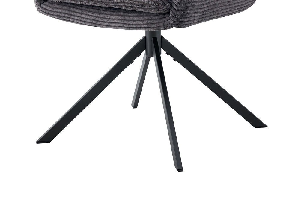 Luna Draaibaar Corduroy Grijs