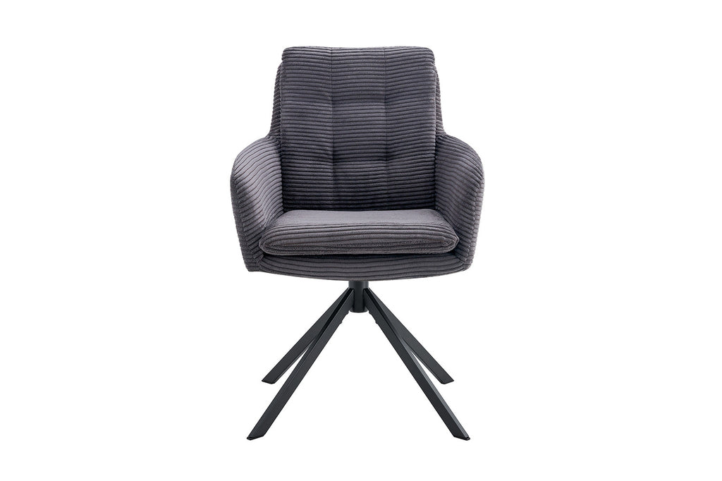 Luna Draaibaar Corduroy Grijs