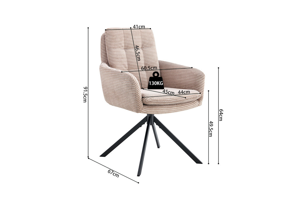 Luna Draaibaar Corduroy Zand