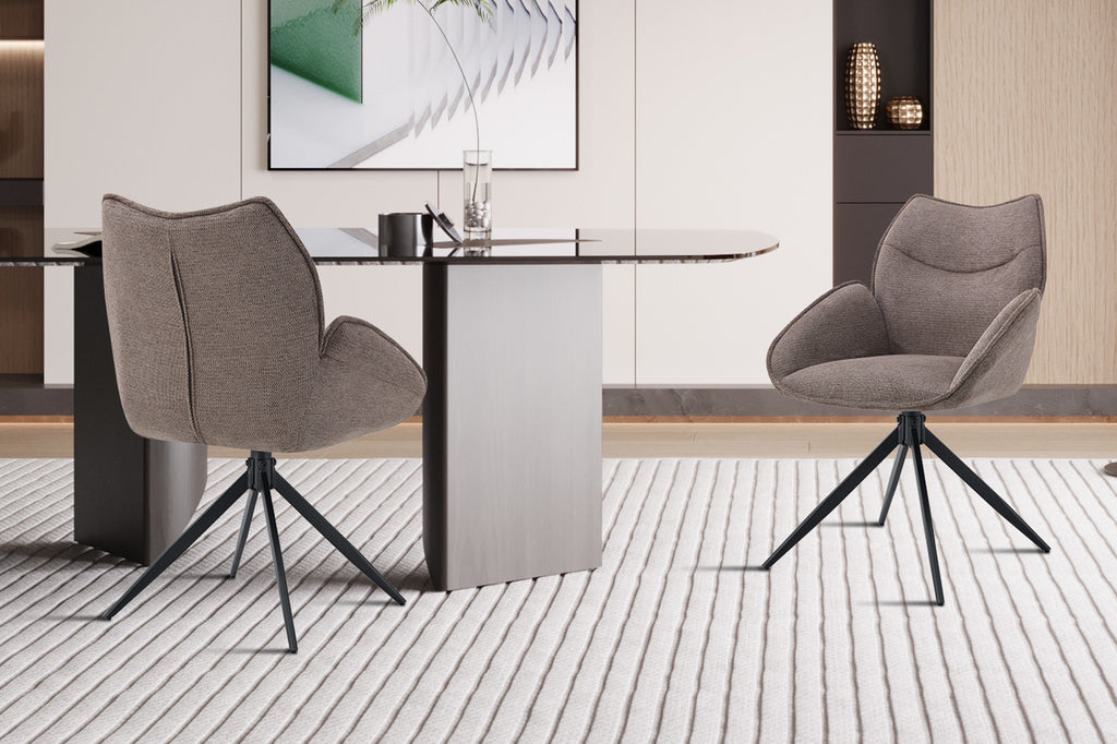 Mahi Draaibaar Stof Peper