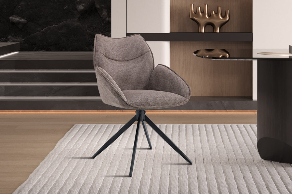 Mahi Draaibaar Stof Peper