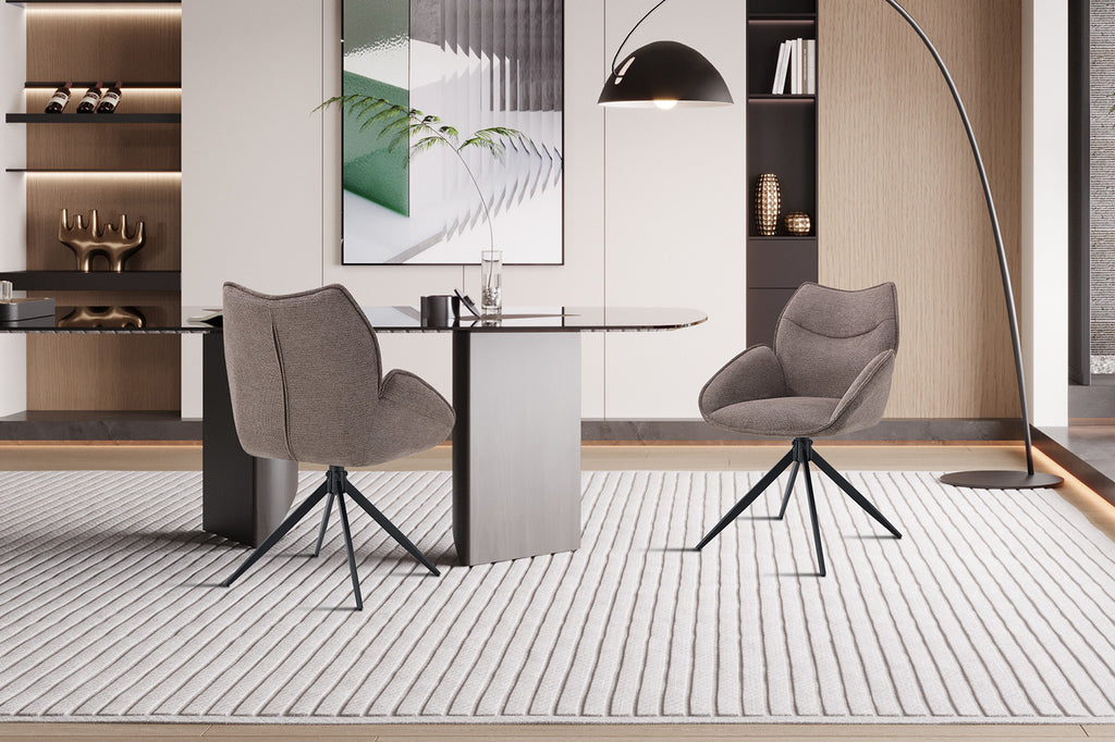 Mahi Draaibaar Stof Peper