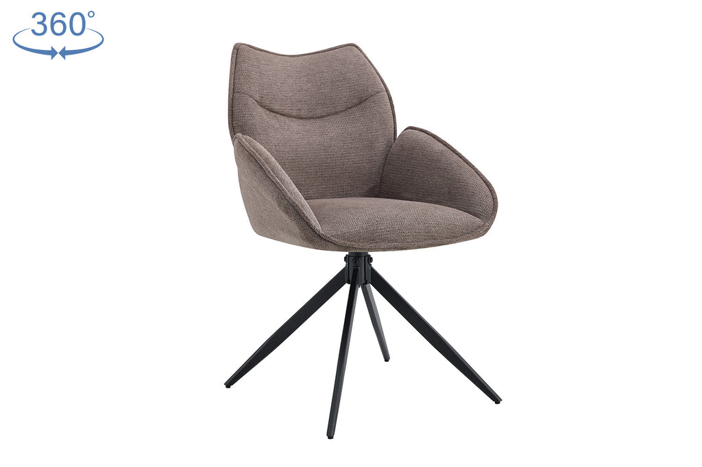 Mahi Draaibaar Stof Peper