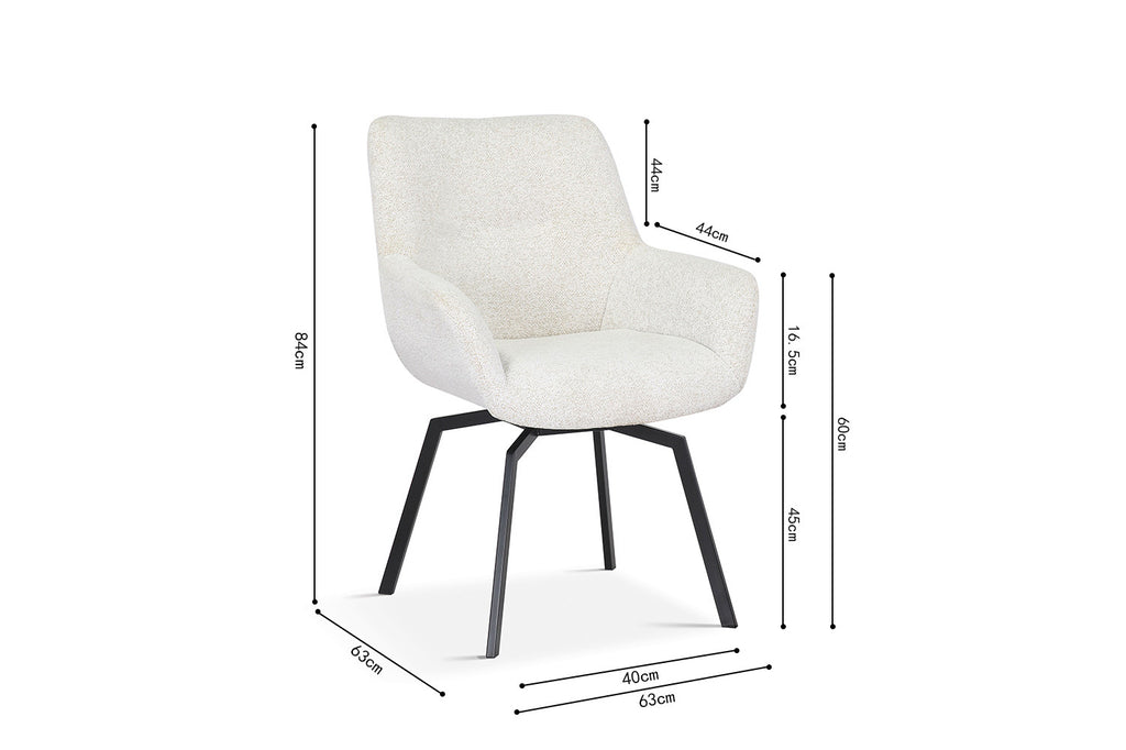 Modest Draaibaar Stof Teddy Ecru