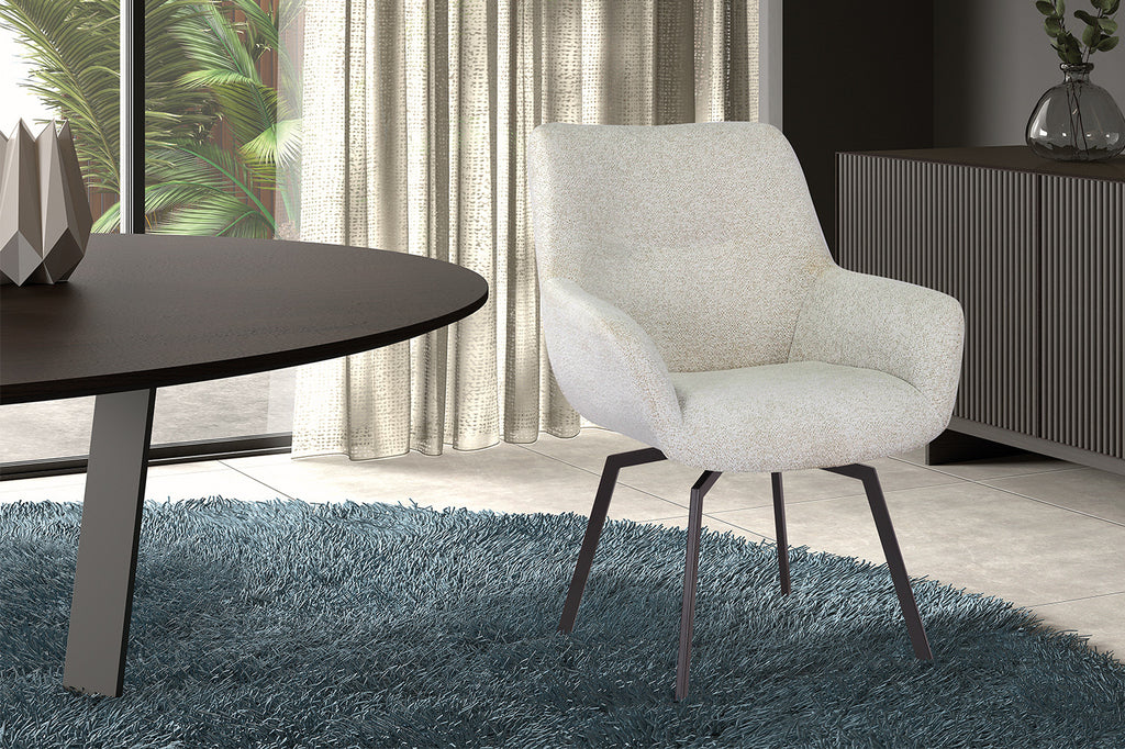 Modest Draaibaar Stof Teddy Ecru